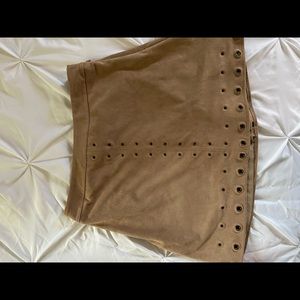 Express Suede Miniskirt